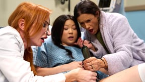 Insane mutation growth on her Asian teen stepdaughter Lulu Chu