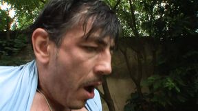 Outdoor bikini babe with erect nipples fucks stranger