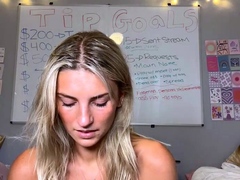 Naked Blonde Teen Girl Pussy Masturbation On Webcam