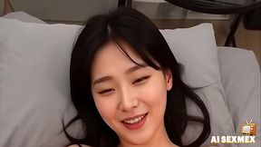 Korean girl masturbating at home &#x00A6; Orgasm&#x1F4A6; girl teasing her big ass&#x1F351; and pussy&#x1F32E;&#xFE0F; &#x00A6; Virtual Sex [AI generated]