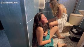 Her moans echo through the office &mdash;  I can't ignore the sound of her pleasure