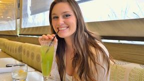 Natural busty teen Summer all dolled up and teasing