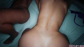 Hardcore anal&#x1F44C; threeway booty bangs Hayley Davies' p*ssy