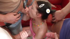 Lussy The Teen Gets Gangbanged- AssMania